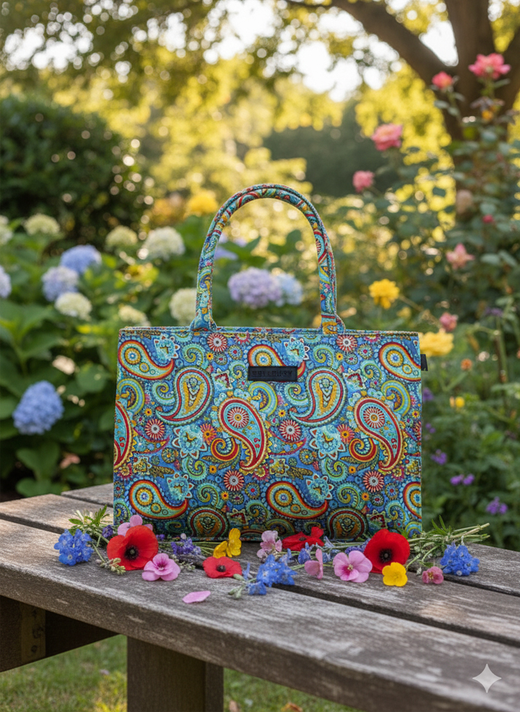 1 ZELLBURY paisley-printed canvas tote bag - Image 1