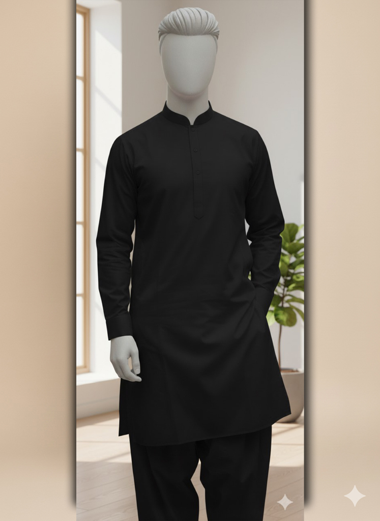 10 BLACK BLENDED CASUAL KAMEEZ SHALWAR J. - Image 1