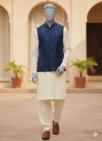 Indigo Geo-Fusion Waistcoat