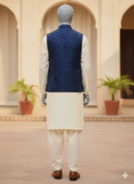 Indigo Geo-Fusion Waistcoat - Image 3
