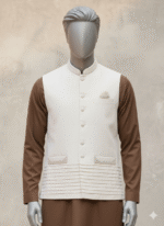 The 'Ivory Cascade' Pleated Waistcoat - Image 2
