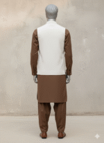 The 'Ivory Cascade' Pleated Waistcoat - Image 3