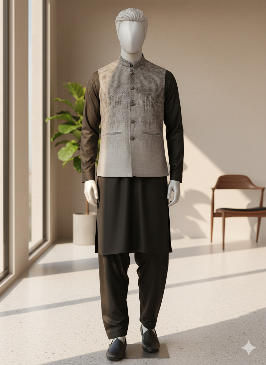 105_1 Pebble Fade Minimalist Vest - Image 1