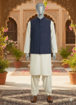 The Nawab Navy Suit Vest