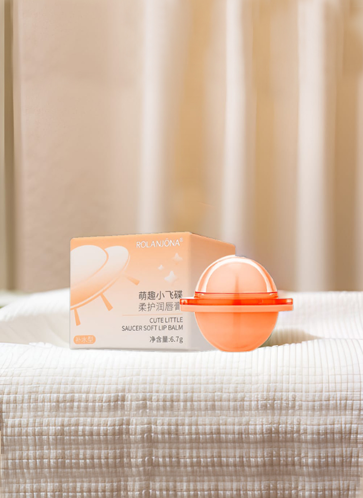 12 Hot Sale Private Label Rolanjona Nourishing Smooth Skin Care Moisturizing Natural Plant Extract Cute Little Saucer Soft Lip Balm - Image 1