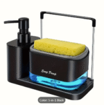 KITCHEN SPONGE SOAP DISPENSER WITH LIQUID REFILL HAND WASH, AND L STAND TOWEL HOLDER - Image 4