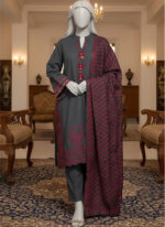 Fireside Knit...Two Pcs Embroidered Outfit