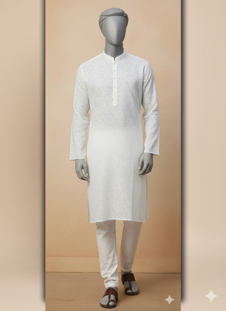 15 White Kurta Trouser J. - Image 1