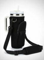 Water Bottle Carrier w/ Phone Pocket for Stanley Tumbler w/ Handle 40 oz