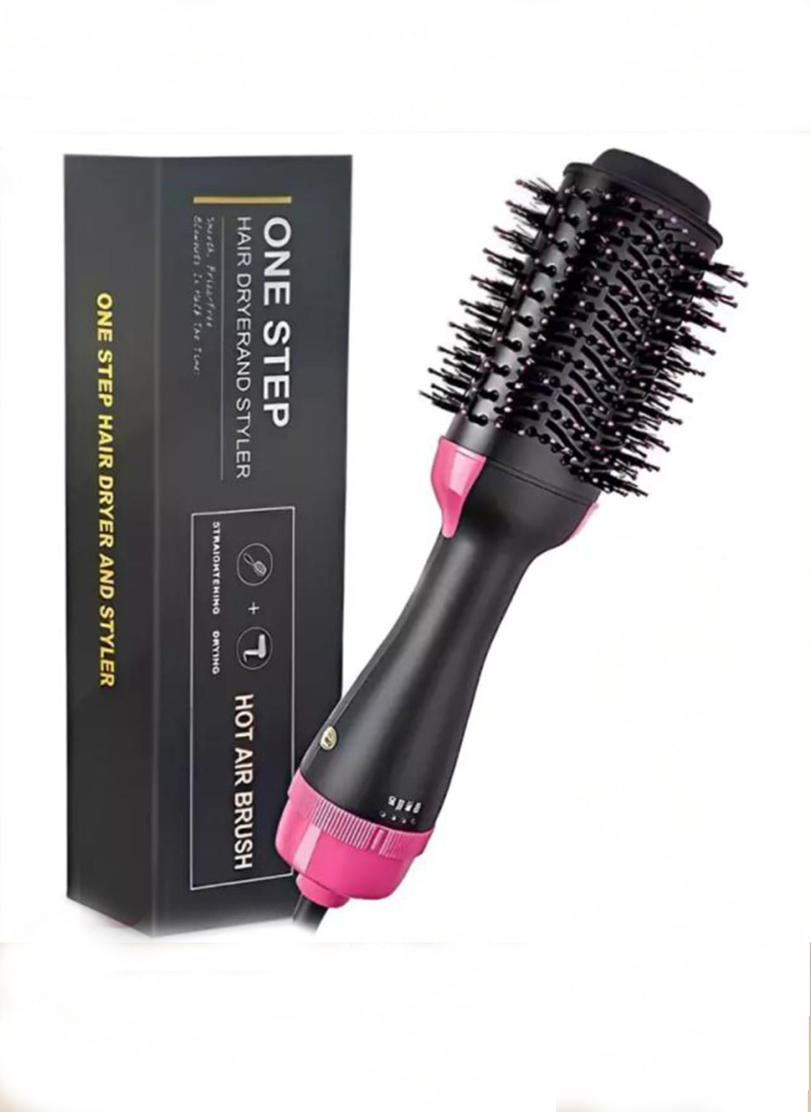 18 One-Step Hot Air Brush – 3 in 1 Hair Dryer, Straightener & Comb | One-Step Styling Brush for Women - Image 1