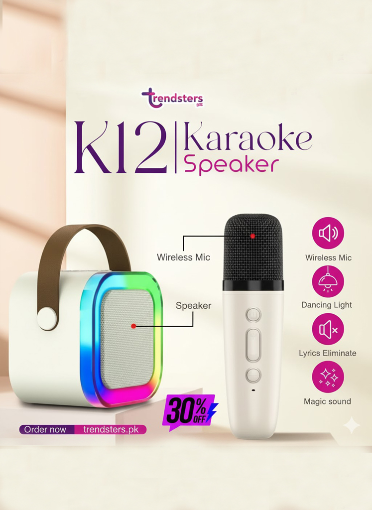 2 K12 Mini Audio Microphone Karaoke Family Wireless Bluetooth Speaker - Image 1