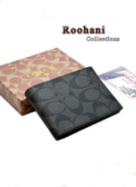 Coach Compact ID Signature Wallet Men's - Black