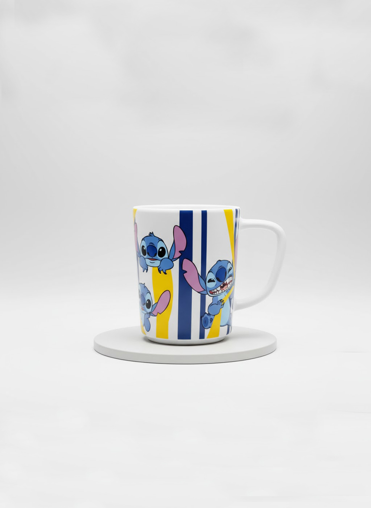 232 Disney Store Stitch Stripe Mug - Image 1
