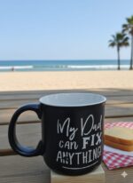 fathers daay gifts - My Dad can fix Anything - White Porcelain Coffee Cup,Premium 11 oz Funny Mugs White coffee cup Gifts Ideas - Image 3