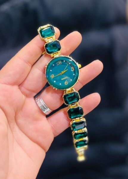 Gold-Toned Women's Bracelet Watch