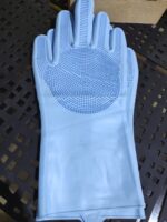 Glove Kitchen Washing gloves for Washing Dishes Washing Gloves with Scrubber, 1 Pair High Quality with Scrubbers for Kitchen Dishwashing - Image 2