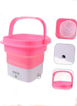 Mini Folding Washing Machine Compact Laundry Machine Timer Portable for Travel Camping Foldable and Easy to Carry