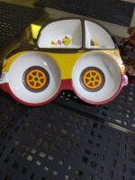 burger plat - plastic plat - 3 side food plastic try food try - Image 2