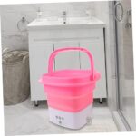 Mini Folding Washing Machine Compact Laundry Machine Timer Portable for Travel Camping Foldable and Easy to Carry - Image 3