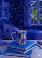 Disney Store Stitch Stripe Mug - Image 4