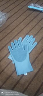 Glove Kitchen Washing gloves for Washing Dishes Washing Gloves with Scrubber, 1 Pair High Quality with Scrubbers for Kitchen Dishwashing - Image 3
