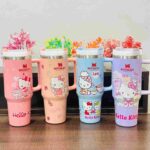 Hello Kitty Stainless Steel Stanley Tumbler with Straw – 40 oz - Image 2