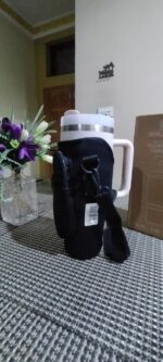 Water Bottle Carrier w/ Phone Pocket for Stanley Tumbler w/ Handle 40 oz - Image 4