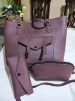 Fashion New Women's Handbags Set Elegant Luxury Shoulder Bag Set 3 Pieces Set - Image 3