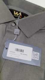 Light Grey Kameez Shalwar...Waseem Akram Winter Collection by Almira. - Image 4