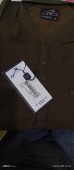 Olive Green Kurta...Winter Collection by Almira. - Image 4