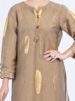 Golden Net Tunic by Almirah Luxury. - Image 3