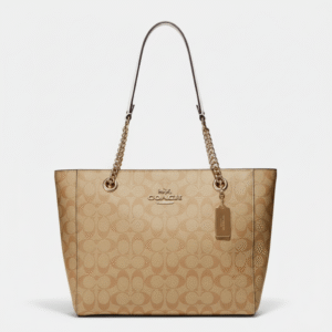 COACH Ava Chain Tote In Signature Leather - Image 4