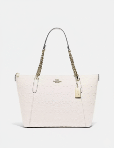 COACH Ava Chain Tote In Signature Leather - Image 5