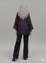 ALMIRAH Charcoal Satin 2Pc - Image 2