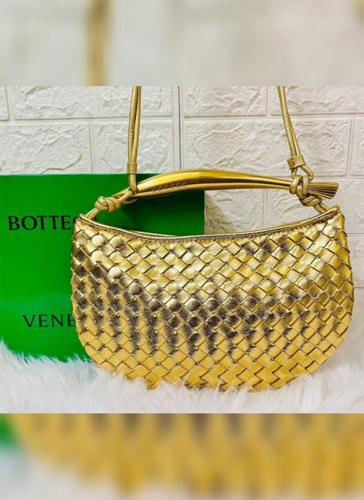 enterss--vip-OK Bottega Veneta-Inspired Sardine Small Leather Tote (Gold) with Box. - Image 1