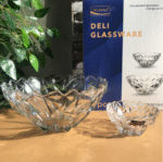 Delisoga Glassware 7 pcs 1x large Bowl 6x Small Bowls