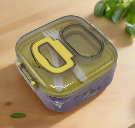 ngfhghj Unicorn Theme Lunch Box - Image 1