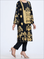 Black Tunic  with Embroidery and Embellishment. - Image 2