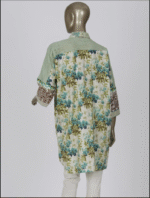 Off White Cotton Tunic Embroidered. - Image 3