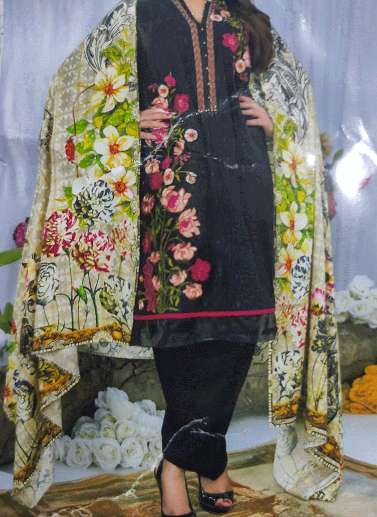 NEW-ENTR BLACK CHICEKN KARI 2 PCS...WINTER - Image 1