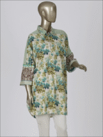 Off White Cotton Tunic Embroidered. - Image 4