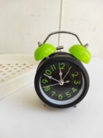 Round Multicolor Hemico Twinbell Clock - Image 2