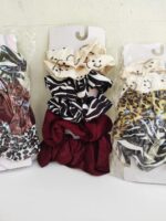 Printed Elastic Hair Ties/ Multicolor Scrunchies for Girls Hair.