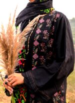 Black Khaddar 3Pc Stitched - Image 5