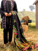Black Khaddar 3Pc Stitched - Image 3