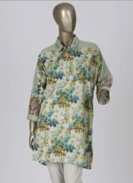 Off White Cotton Tunic Embroidered.