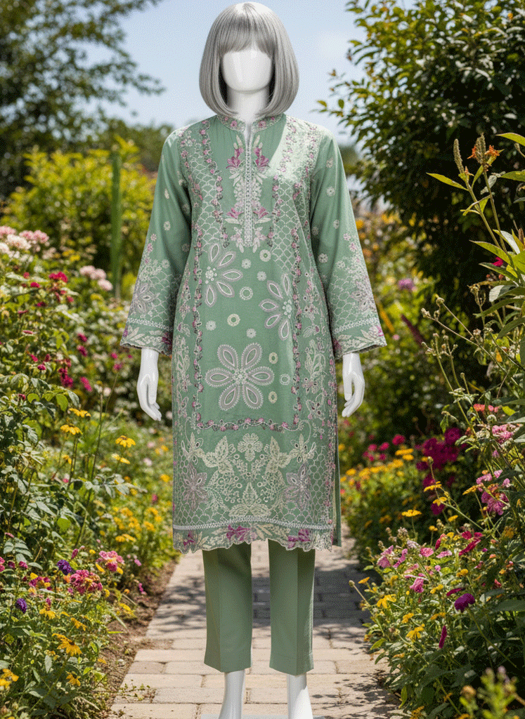 adobe-1 EMBROIDERED KHADDAR SUIT BY ETHNIC... - Image 1