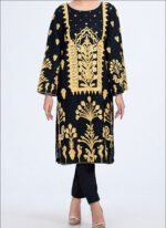 Black Tunic  with Embroidery and Embellishment.