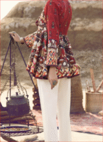 Red Khaddar Jacket - AWP-JT-393  by Almirah - Image 3