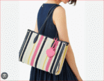 KATE SPADE Market Striped Tote Bag. - Image 2